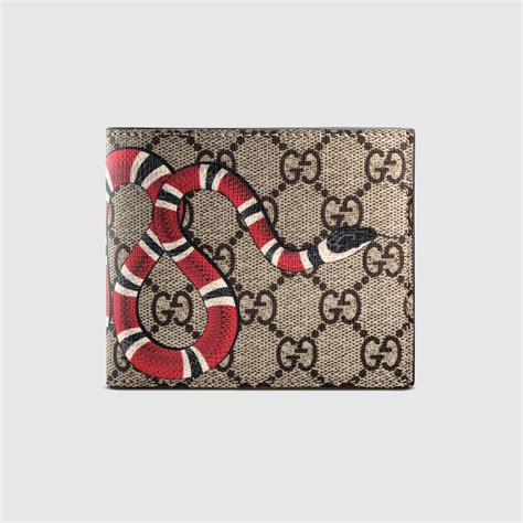 gucci kingsnake wallet|gucci snake wallet men's.